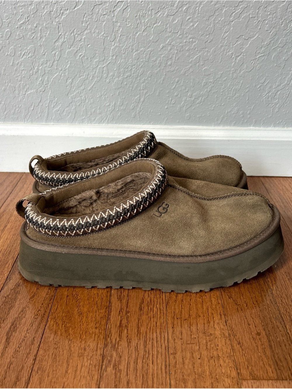 Ugg Tazz II Tasman Mules Slip On Shoes Platform Women’s Size 10 Hickory Brown - Picture 6 of 12